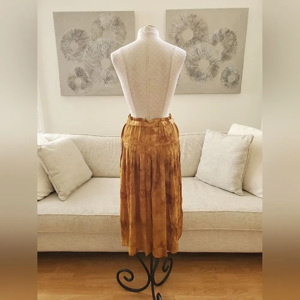 Madewell Tie-Front Paperbag Midi Skirt sz Sm
